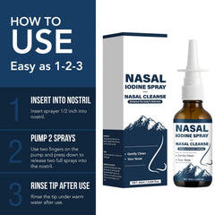 Compact travel case for Natura Derm Nutramd iodine nasal spray on the go