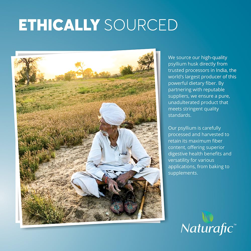 Naturafic psyllium husk powder in daily-use kitchen setting for routines