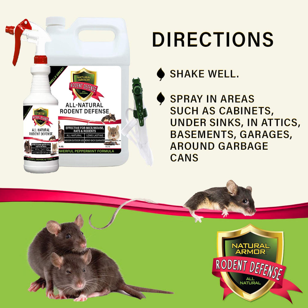Natural Armor Peppermint oil aroma shown in action for scent-based deterrence.