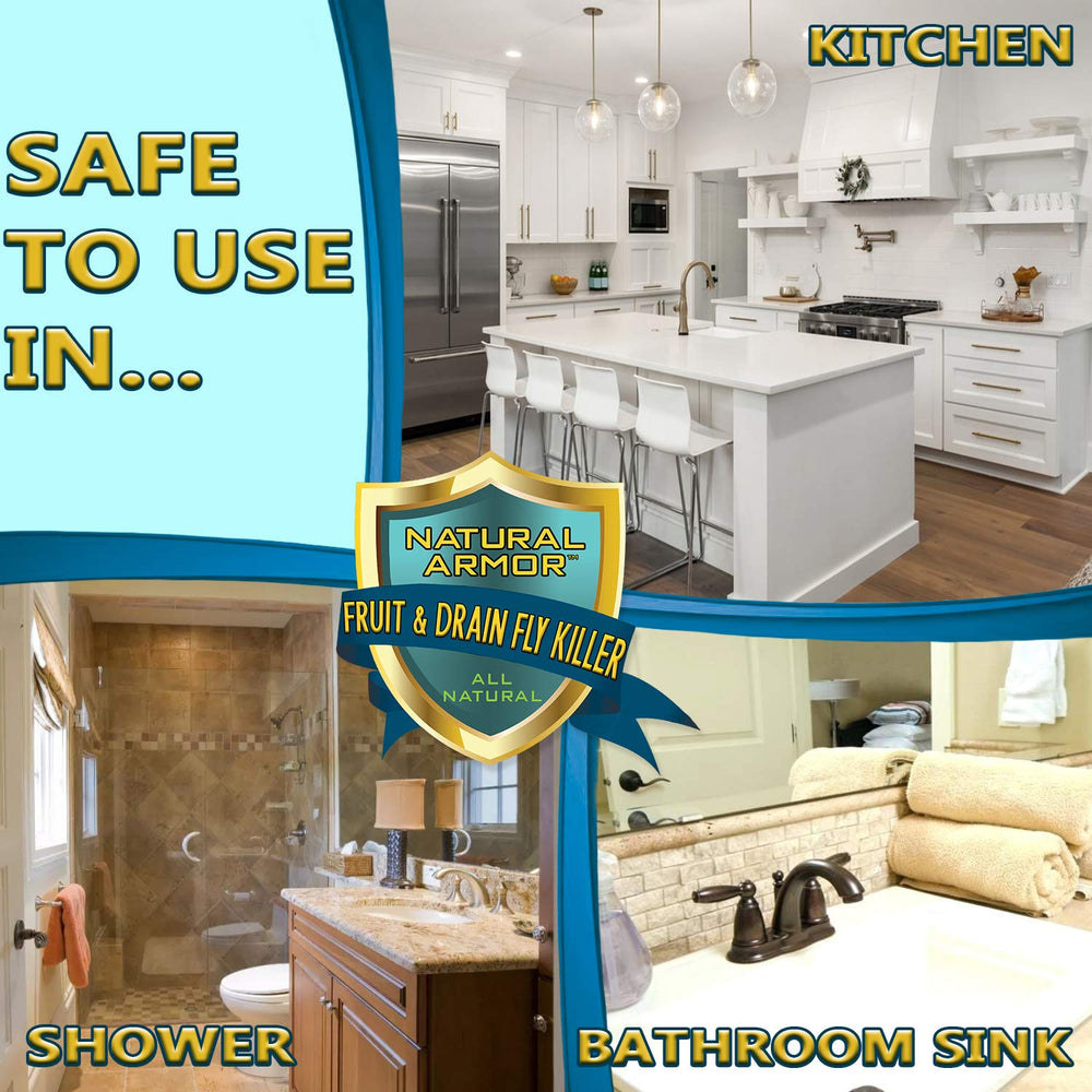 Natural Armor septic-safe formula protects plumbing while treating infestations.