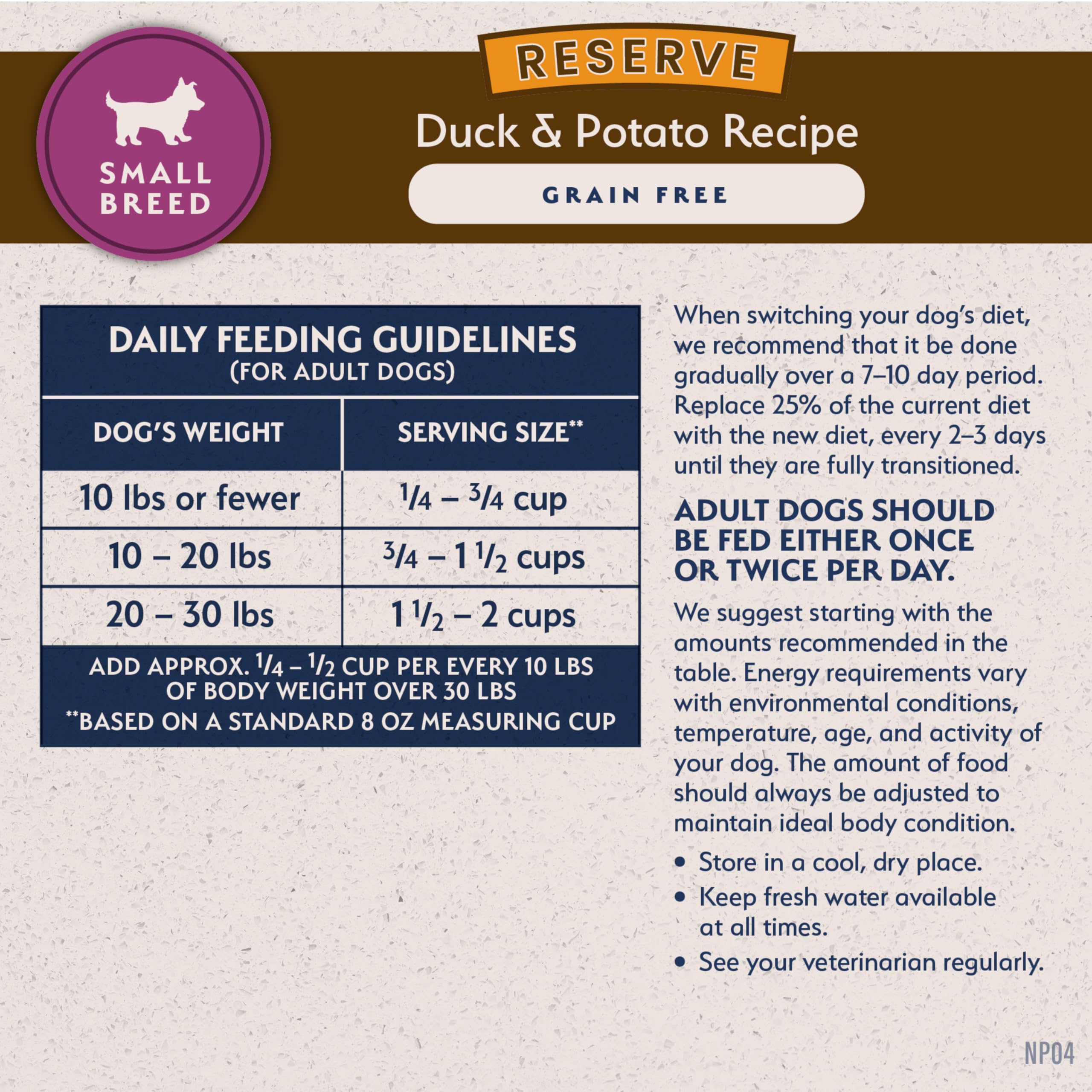 Natural Balance 12-pound bag back view showing packaging details.