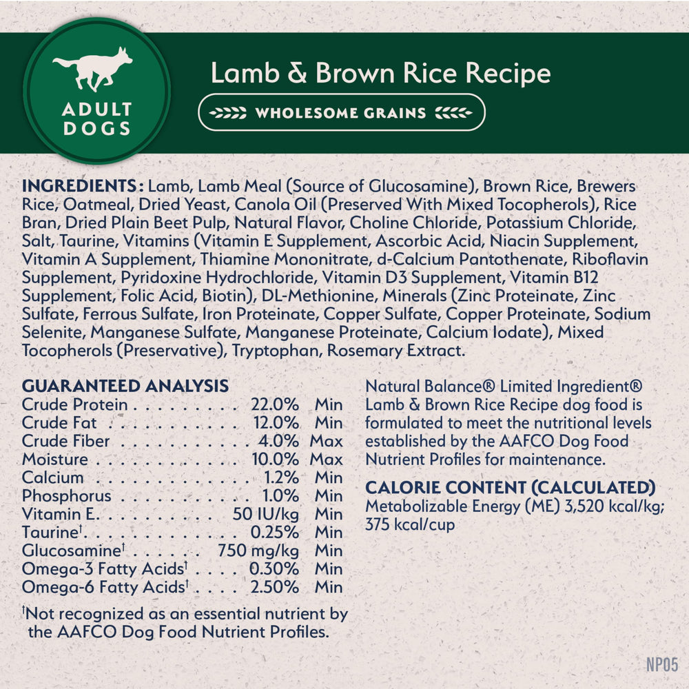 Natural Balance dog eating from bowl, inviting mealtime aroma and crunch.