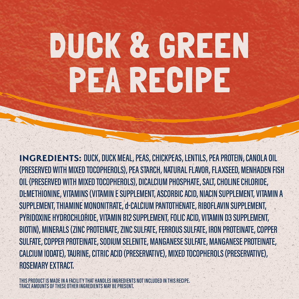 Natural Balance Reserve green peas illustrating fiber source for digestion
