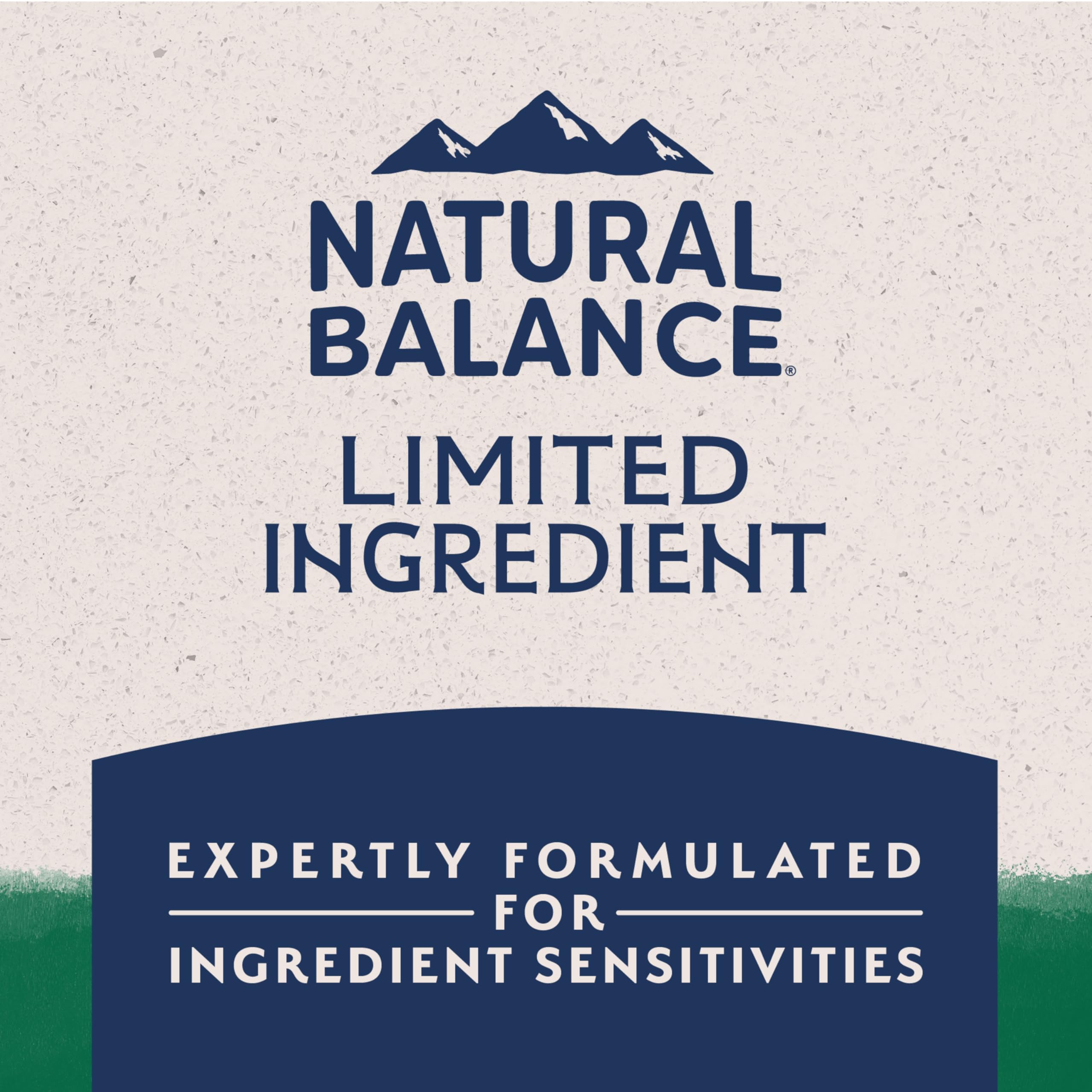 Natural Balance feed-with-confidence safety program, batch testing imagery.