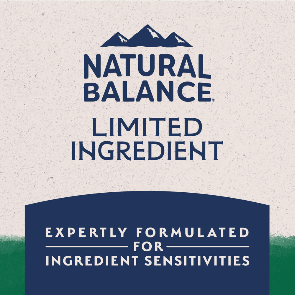 Natural Balance feed-with-confidence safety program, batch testing imagery.