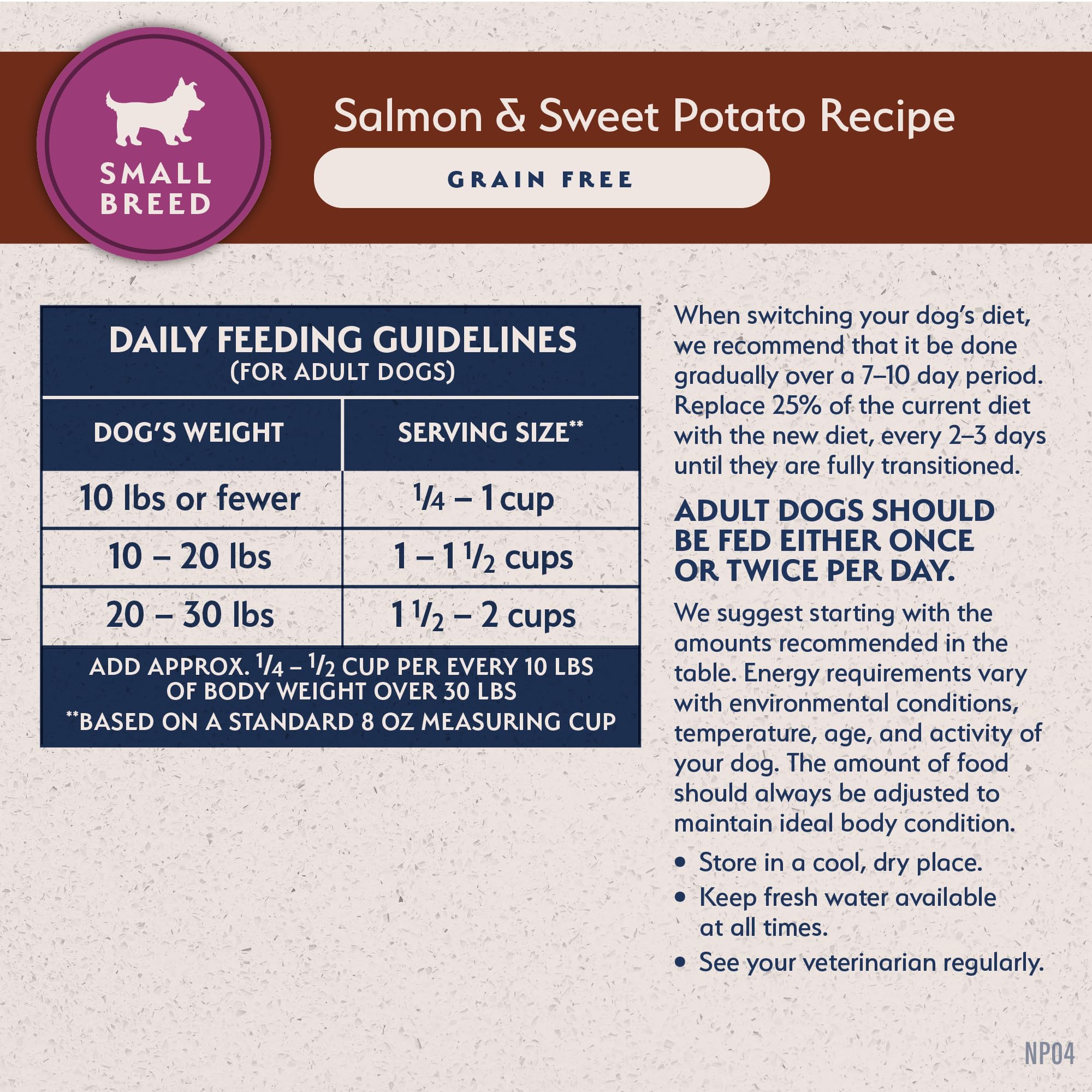 Natural Balance feed-with-confidence program ensures batch safety and transparency.