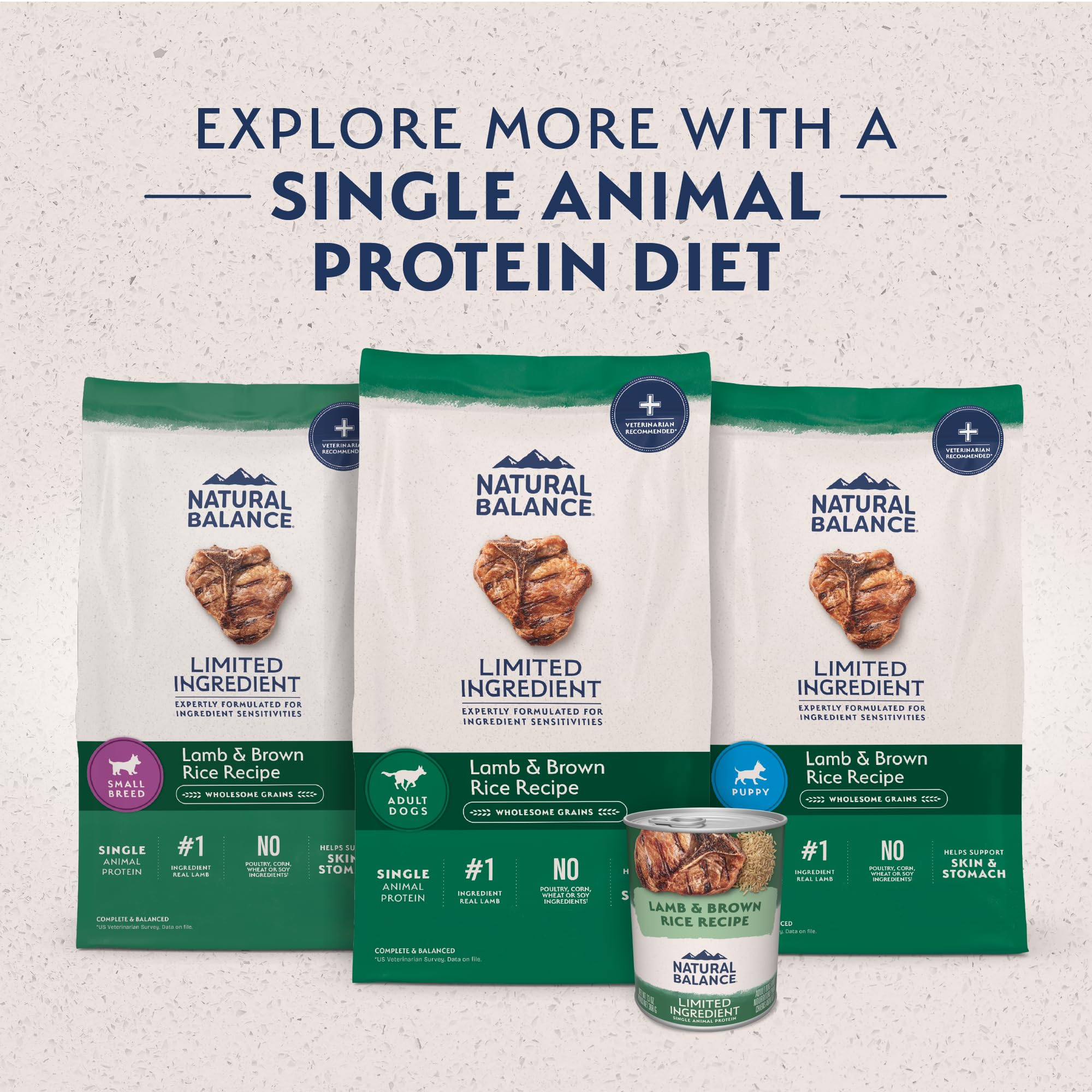 Natural Balance L.I.D. Large Breed meal served in a bowl signals easy feeding