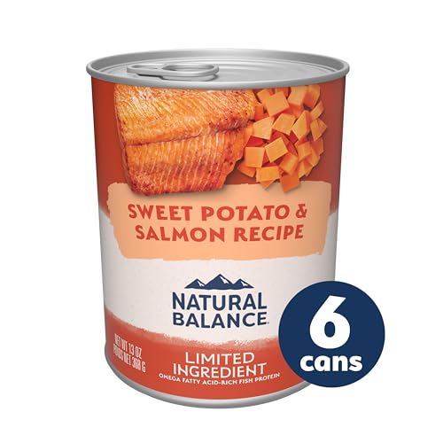 Grain-free Natural Balance formula with salmon for lean muscle and flavor.