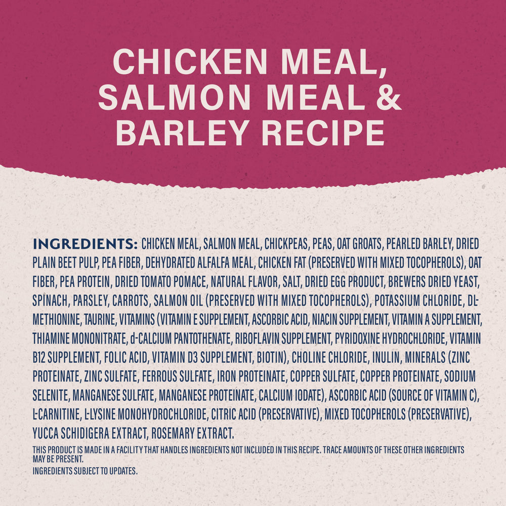 Natural Balance Ultra Fat Dogs fiber blend visual emphasizes fullness support