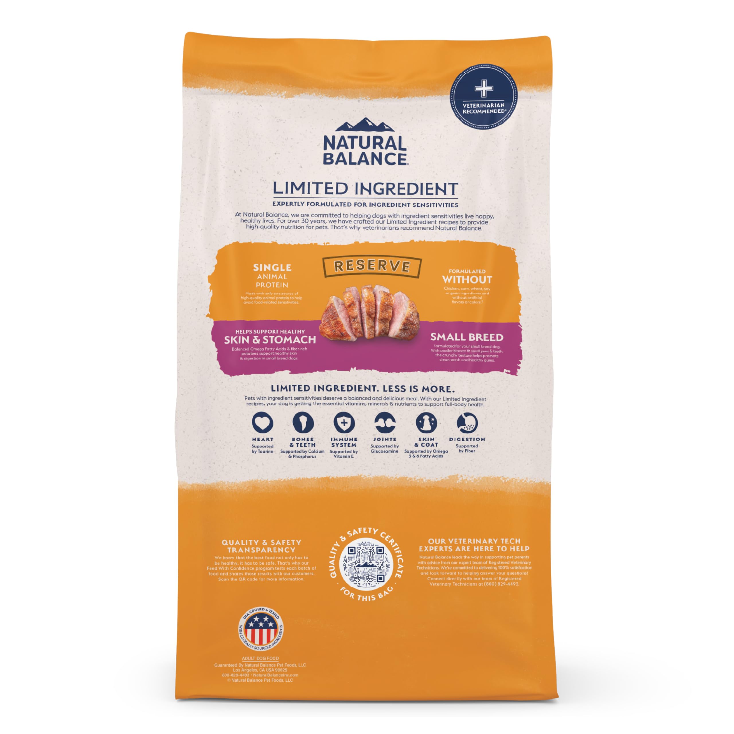 Natural Balance packaging underlines simple ingredients and transparency for busy households