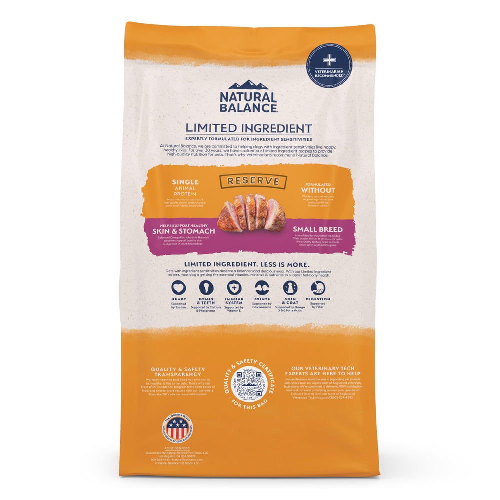 Natural Balance packaging underlines simple ingredients and transparency for busy households