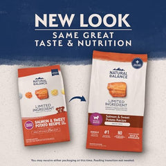 Natural Balance sweet-potato-fiber supports grain-free digestion.