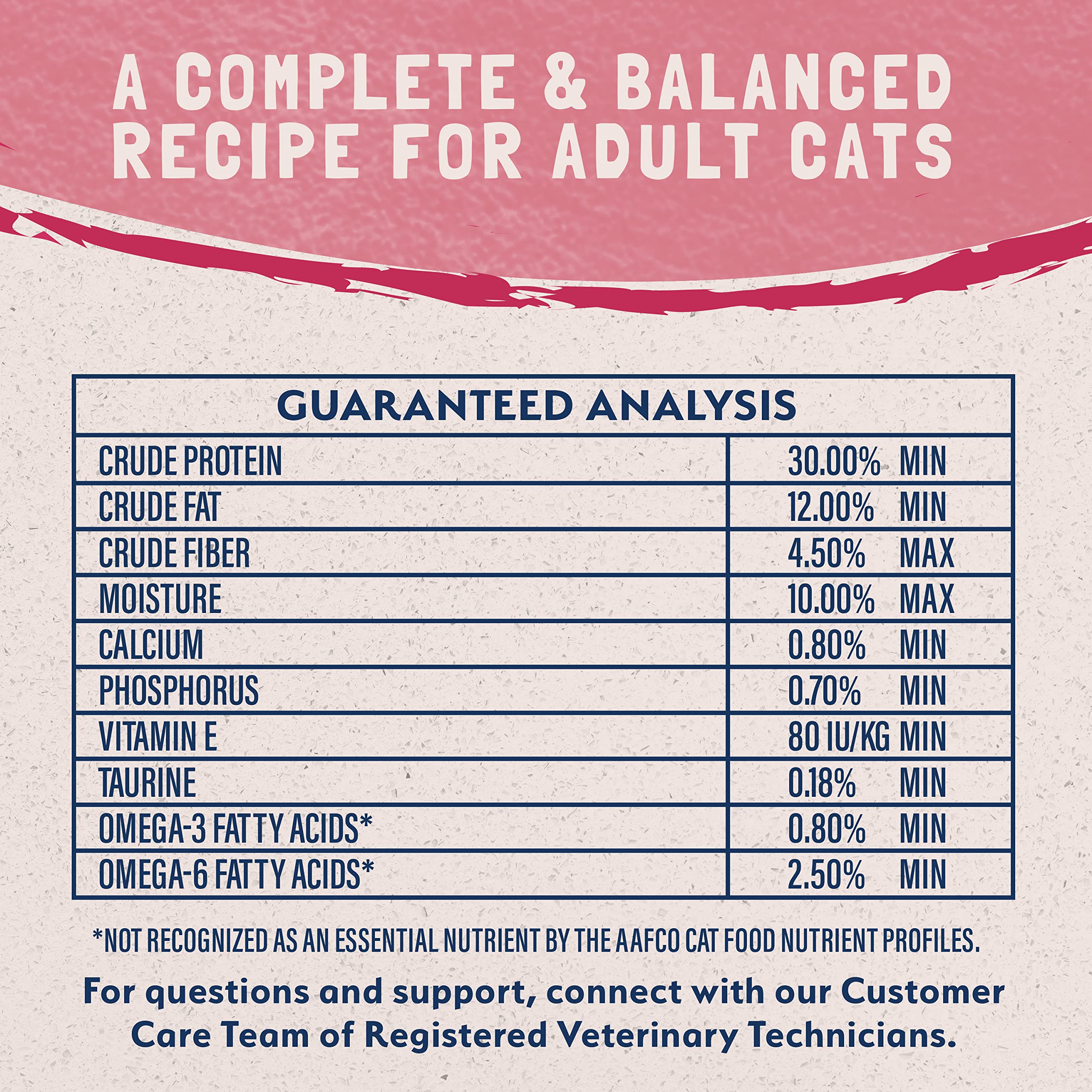 Natural Balance bag label shows ingredients and nutritional info