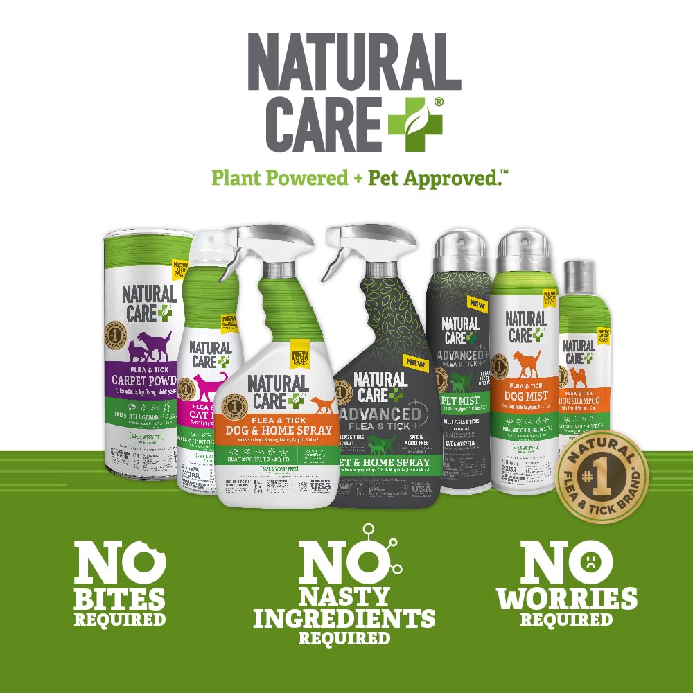 Natural Care packaging for Flea & Tick Carpet Powder