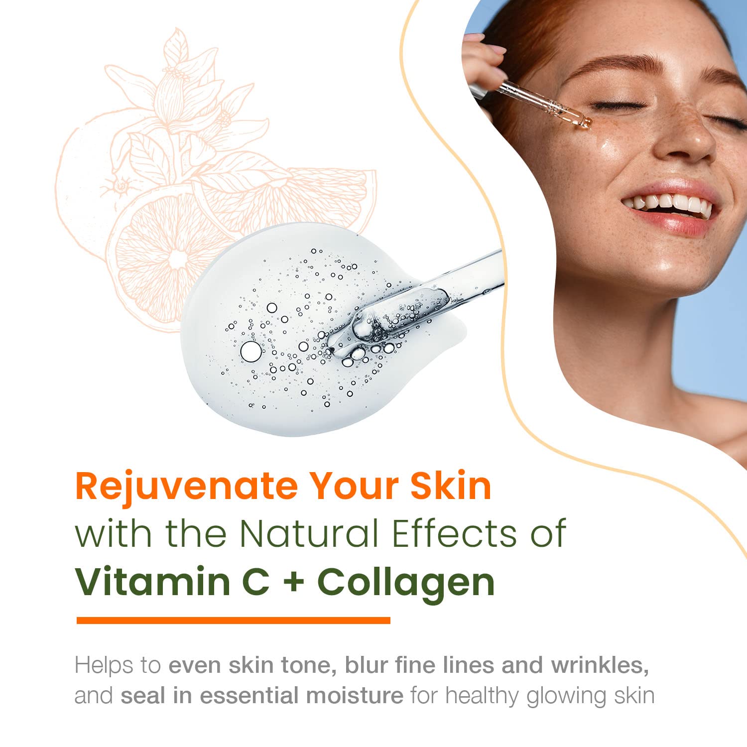Natural Chemist Vitamin C Serum bottle with dropper ready for application.