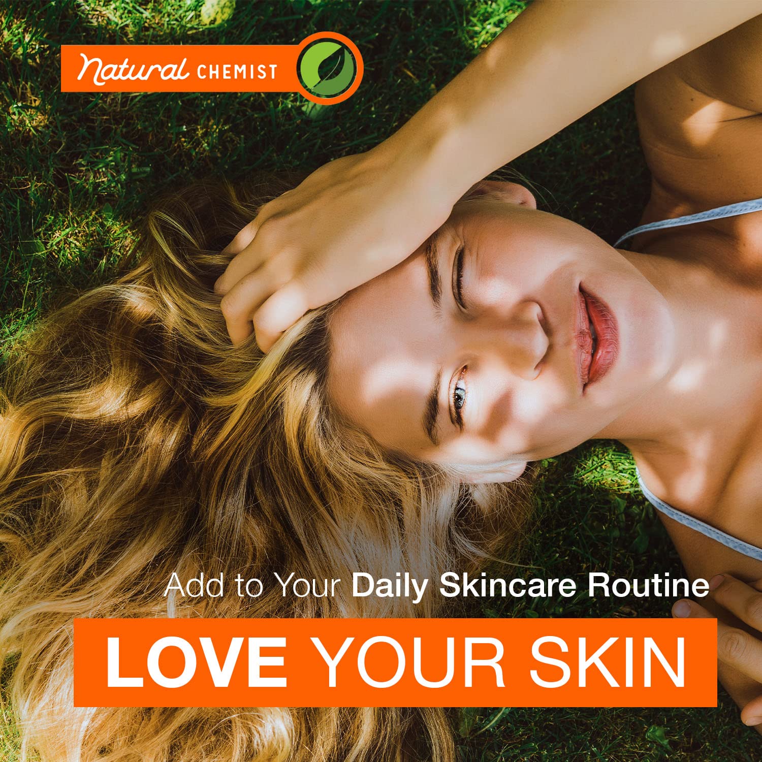 Natural Chemist Vitamin C Serum nighttime routine smoothing pores.