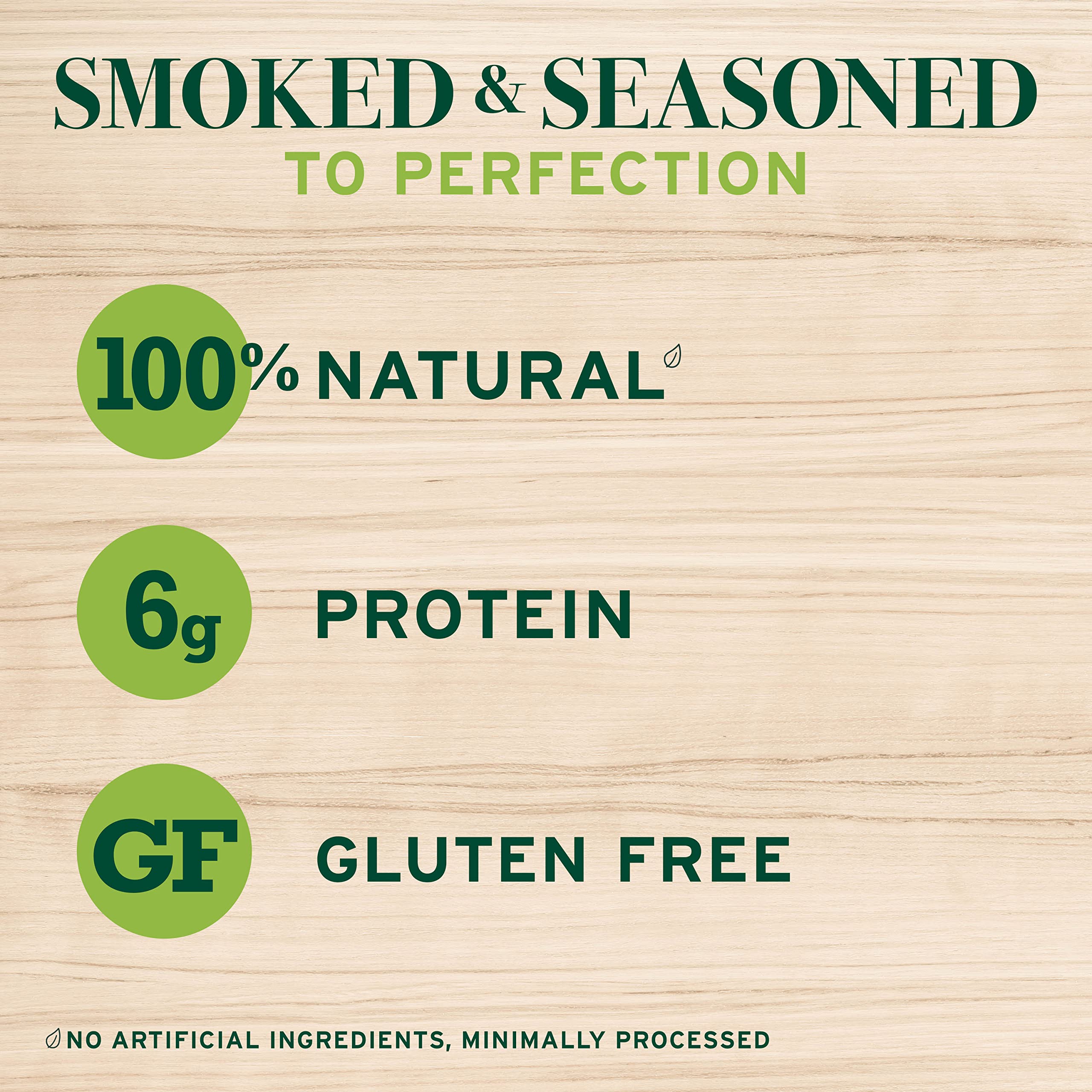 Natural Choice gluten-free label on bacon packaging.
