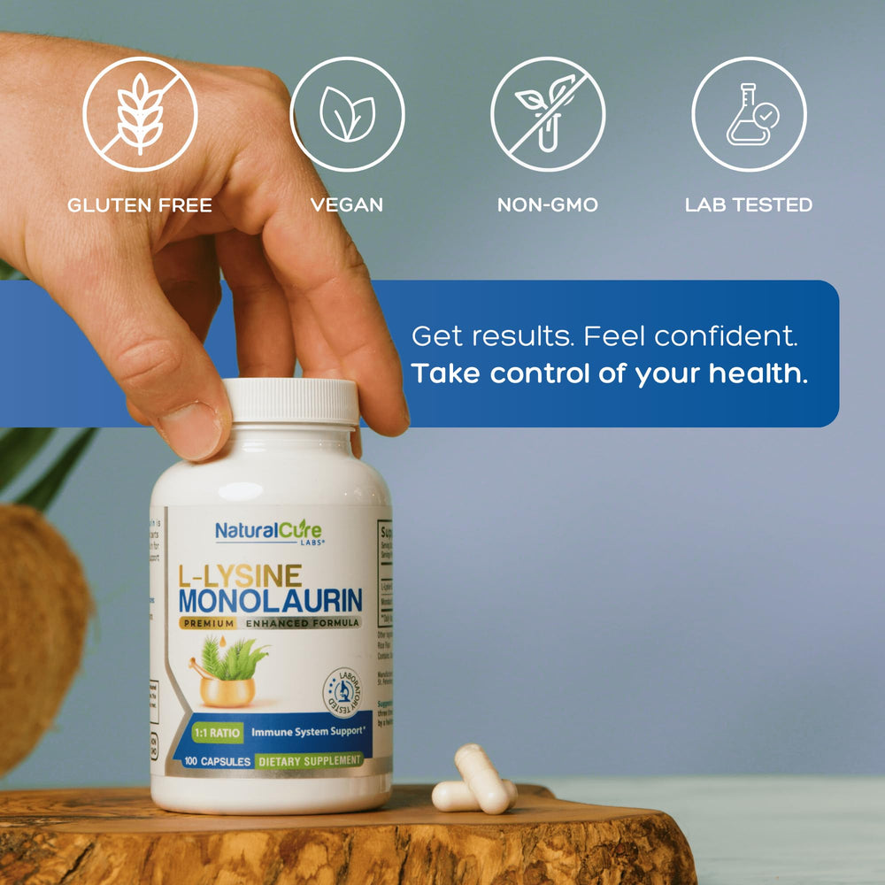 Natural Cure Labs product label front with clean ingredient promise.