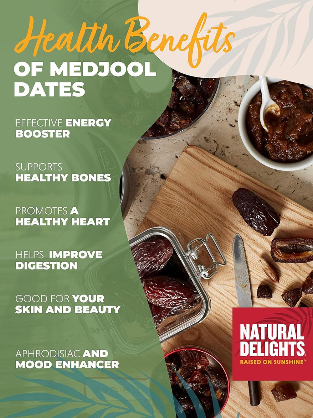 Natural Delights date paste idea, use as a simple sugar substitute in desserts.