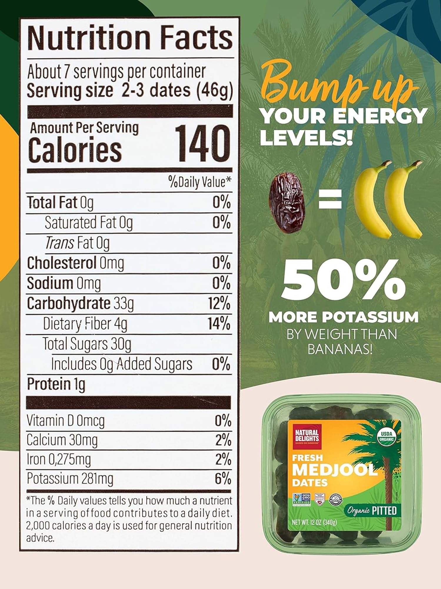 Natural Delights dates snack-ready bite, ideal for busy days or post-workout energy.