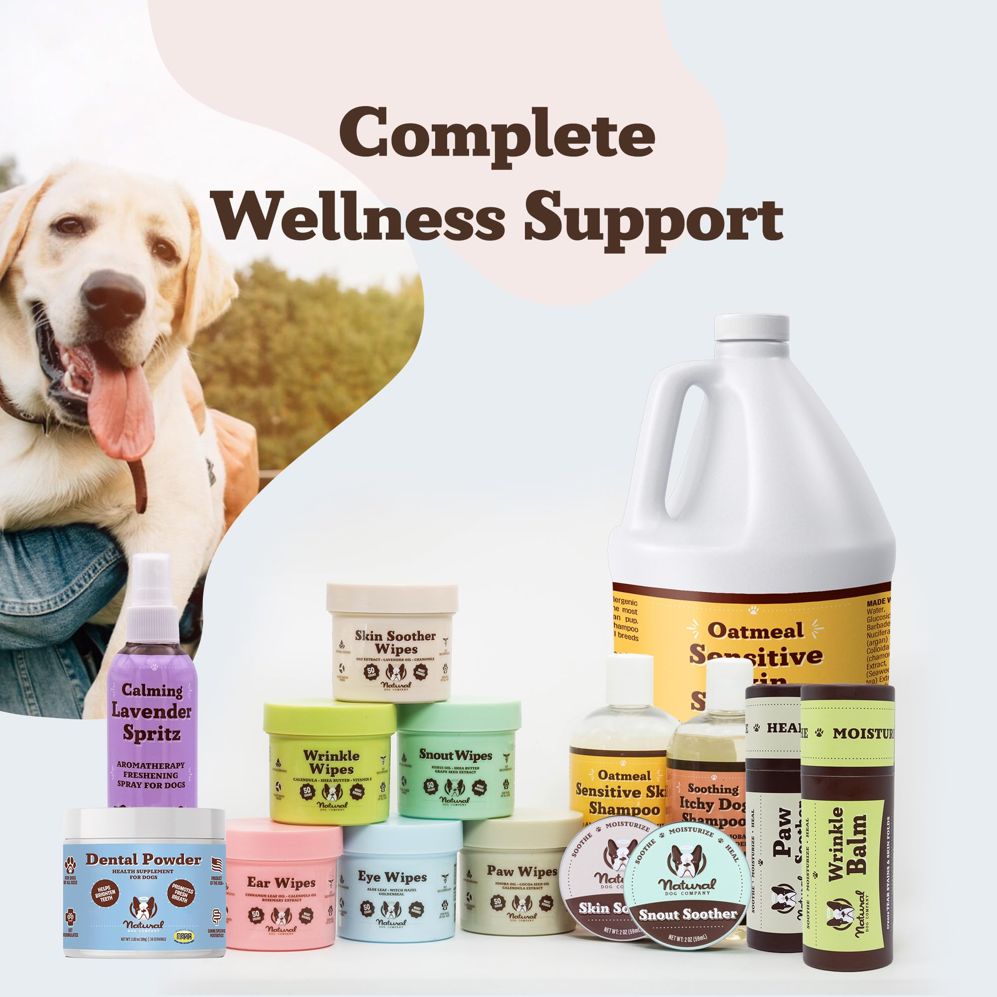 Natural Dog Company dental powder ideal for dogs who dislike brushing.