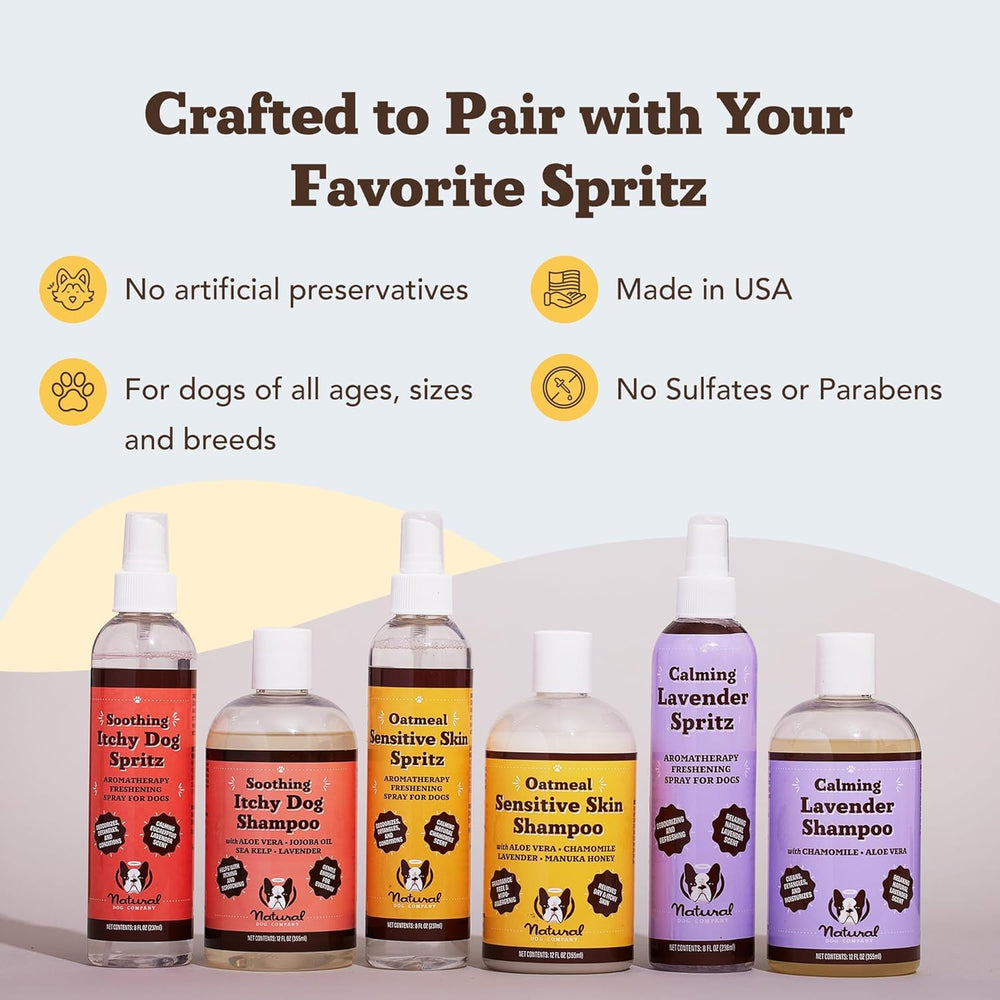 Natural Dog Company shampoo coat freshness close-up illustrates longer-lasting scent.