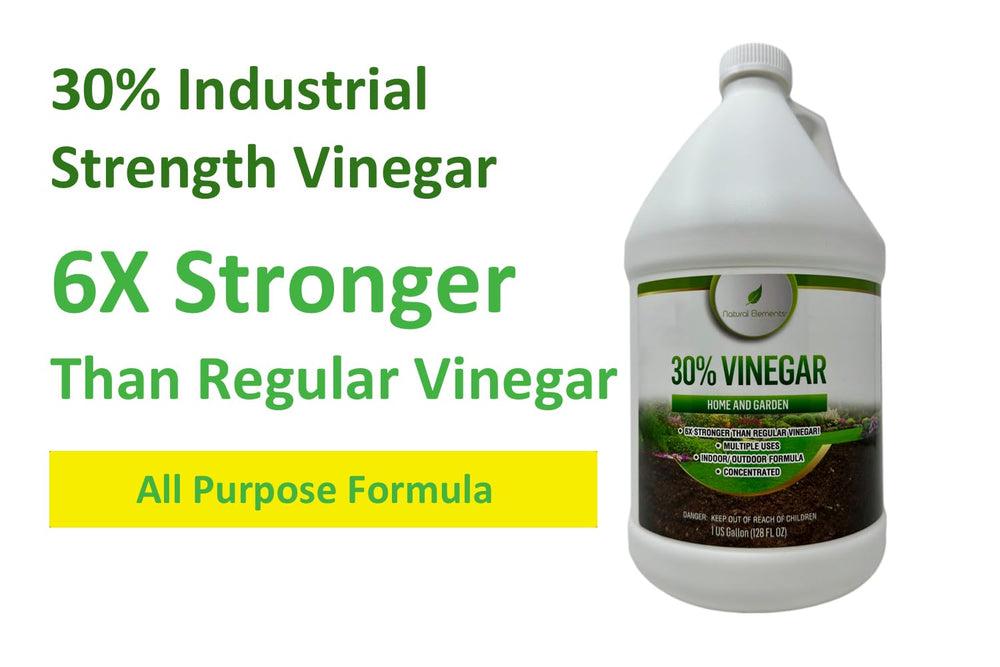 Natural Elements 30% Vinegar removes carpet and upholstery stains effectively.