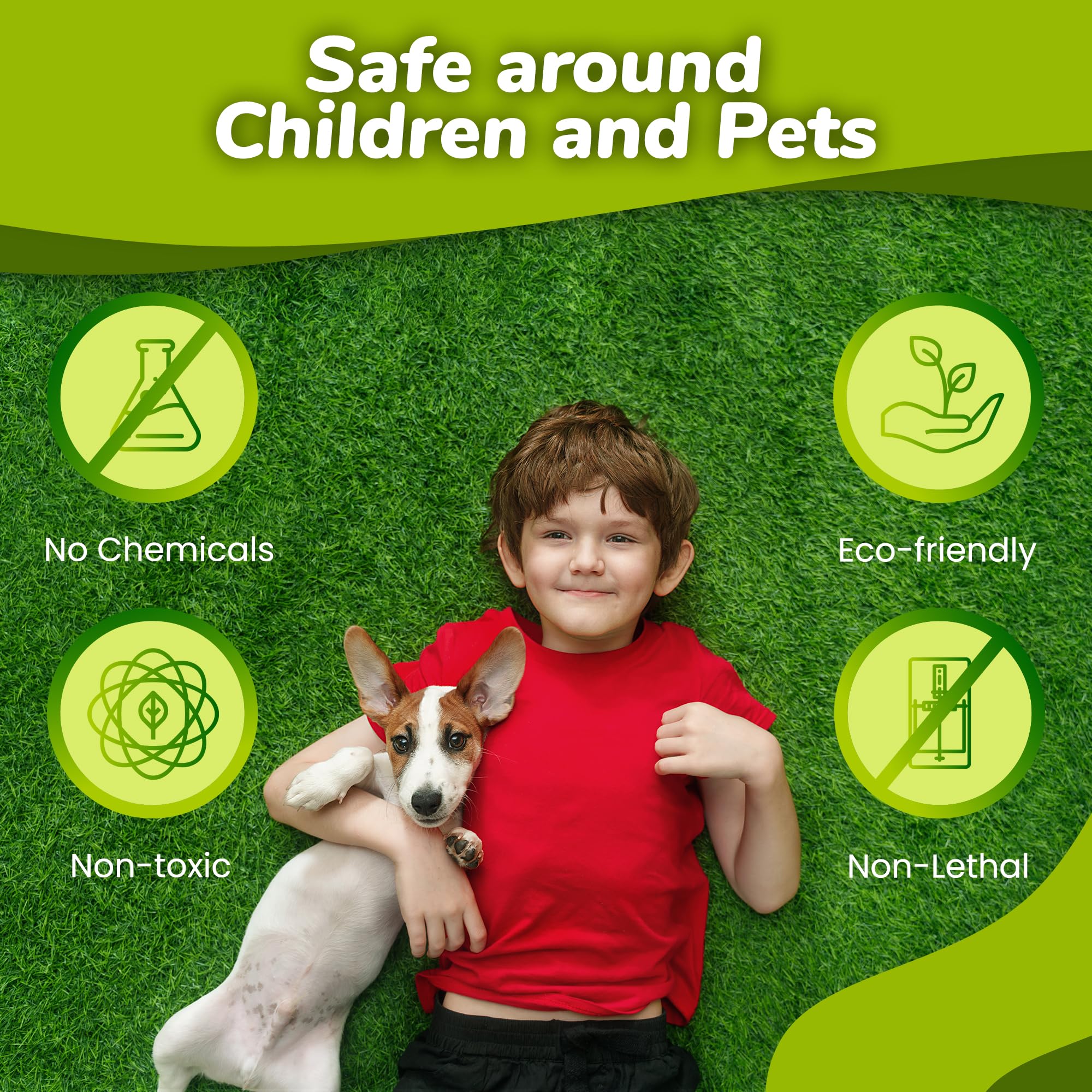 Natural Elements long-lasting-coverage provides wide-area protection for lawns.