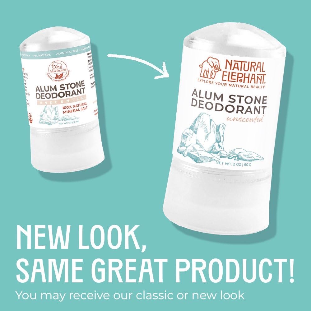 Natural Elephant travel-size deodorant stick fits in bags.