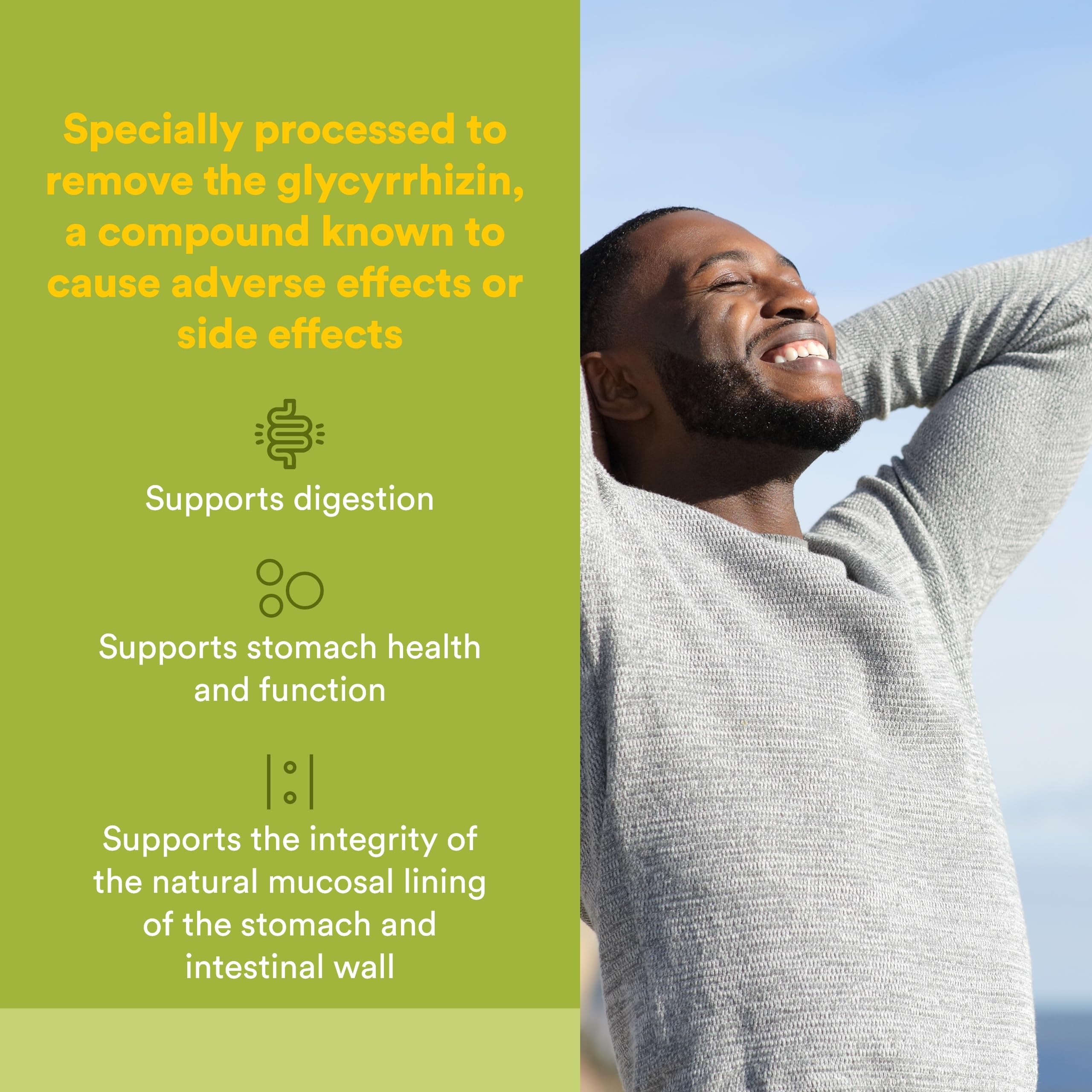 Natural Factors DGL chewables tablet close-up for quick use.