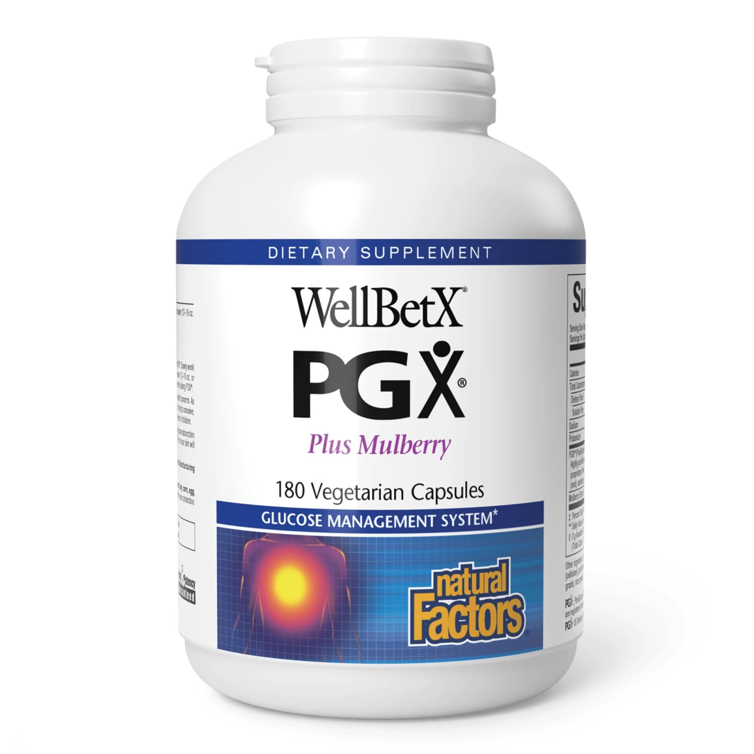 Natural Factors PGX Ultra Matrix Plus Soothe Digest bottle front showing appetite support