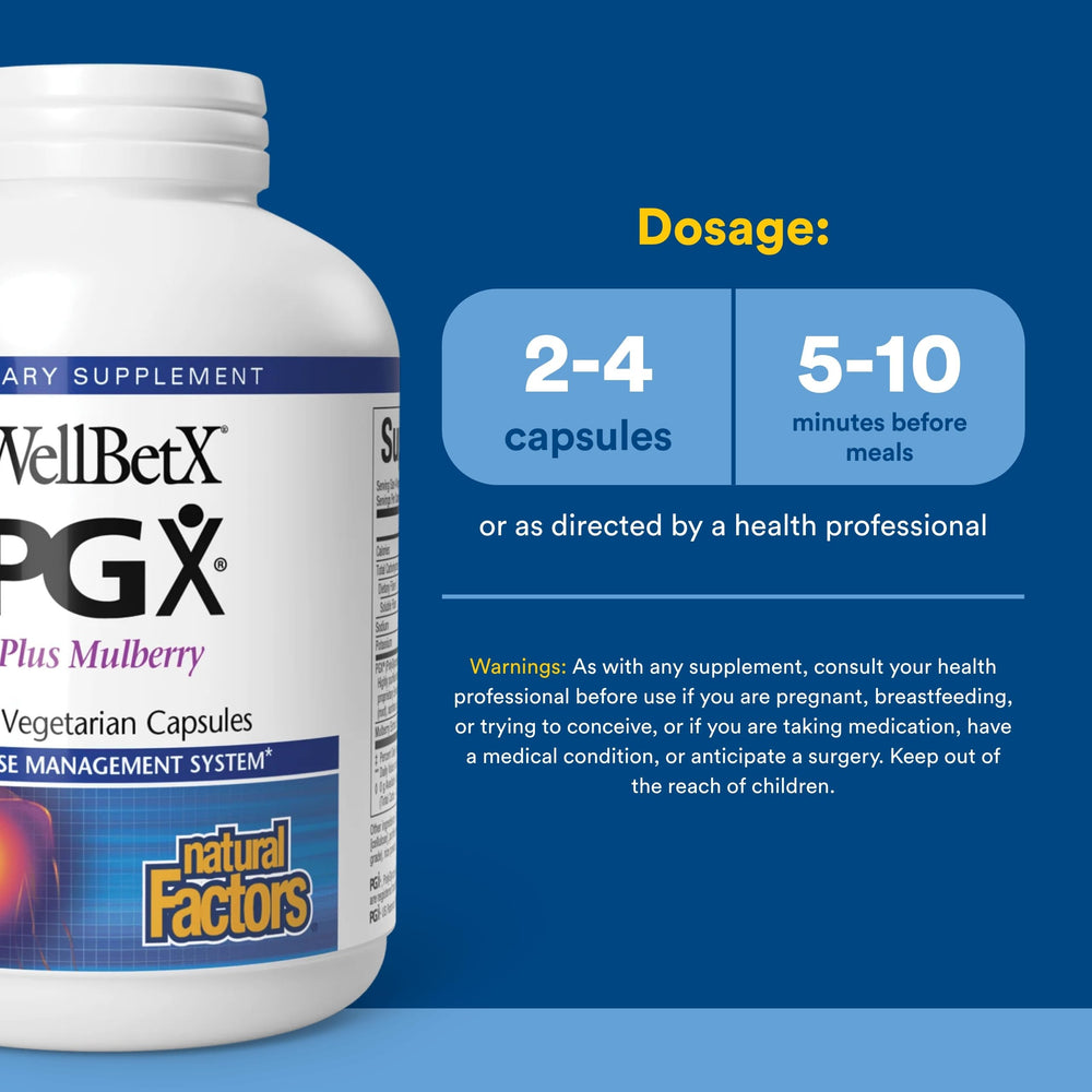Natural Factors PGX label detail emphasizing third-party testing for purity
