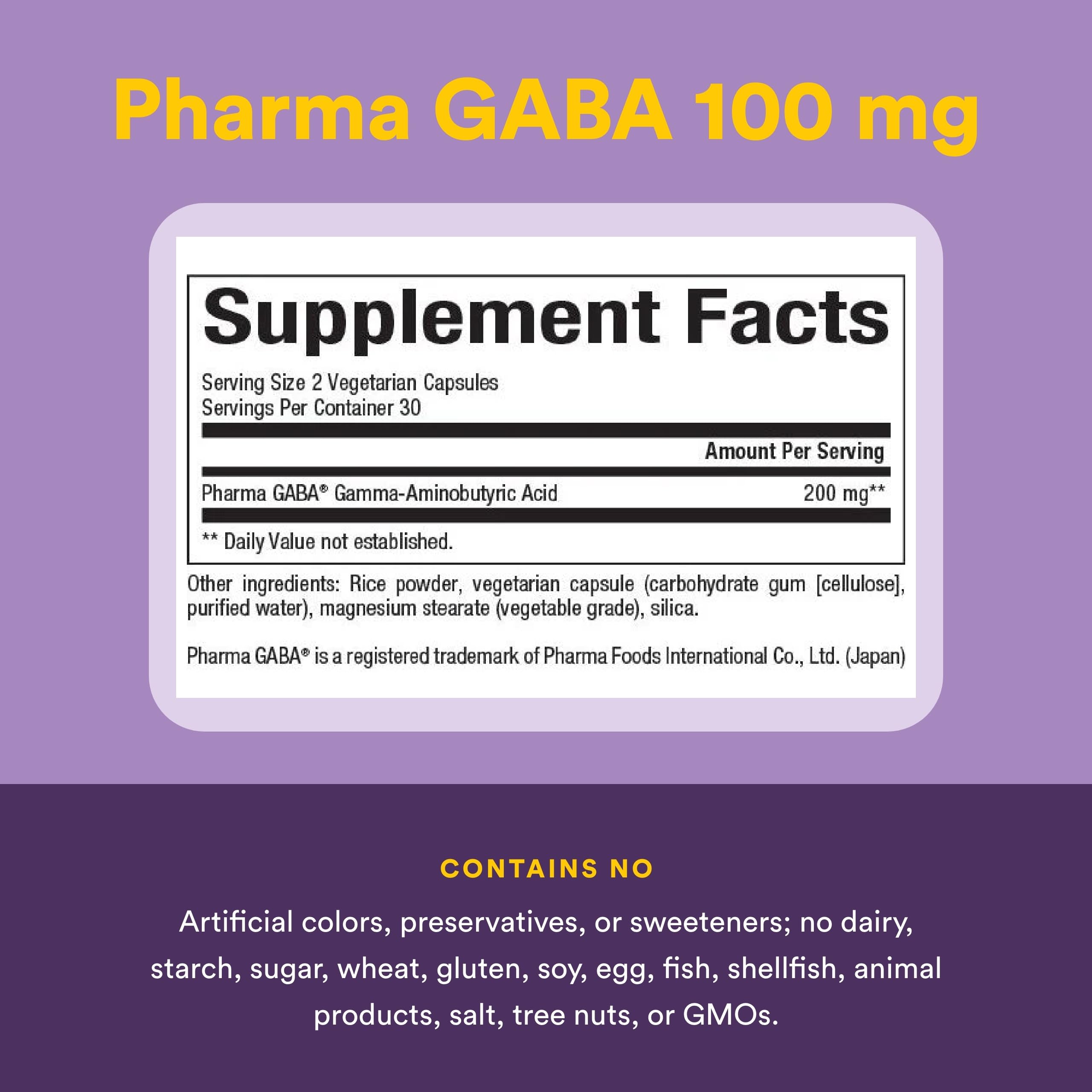 Natural Factors Pharma GABA packaging display emphasizing quick-access dietary supplement.