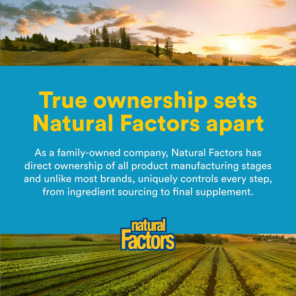 Natural Factors RxOmega-3 Ultra Strength eco-packaging emphasizing sustainability