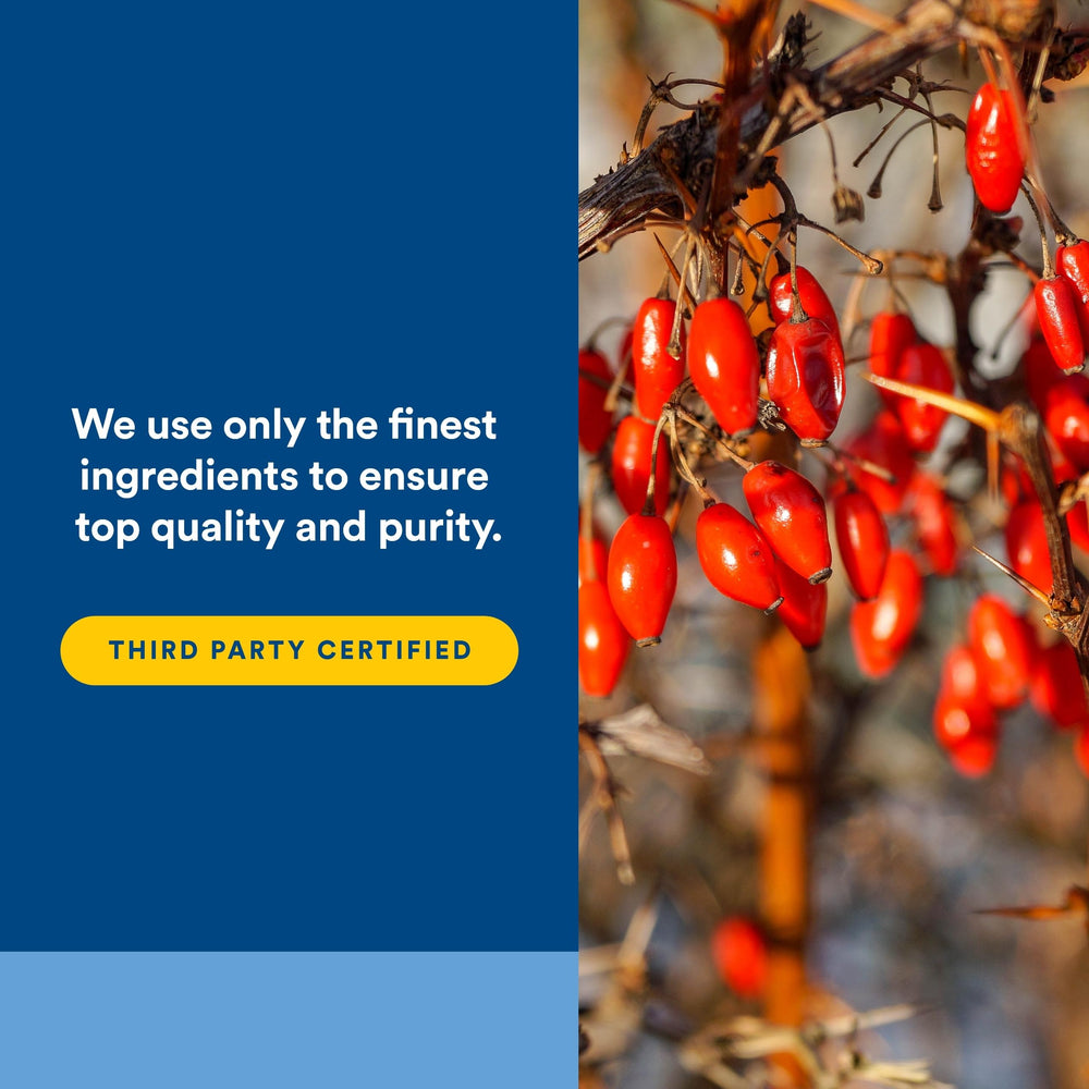 Serving shot of 60 vegetarian capsules for a convenient daily routine