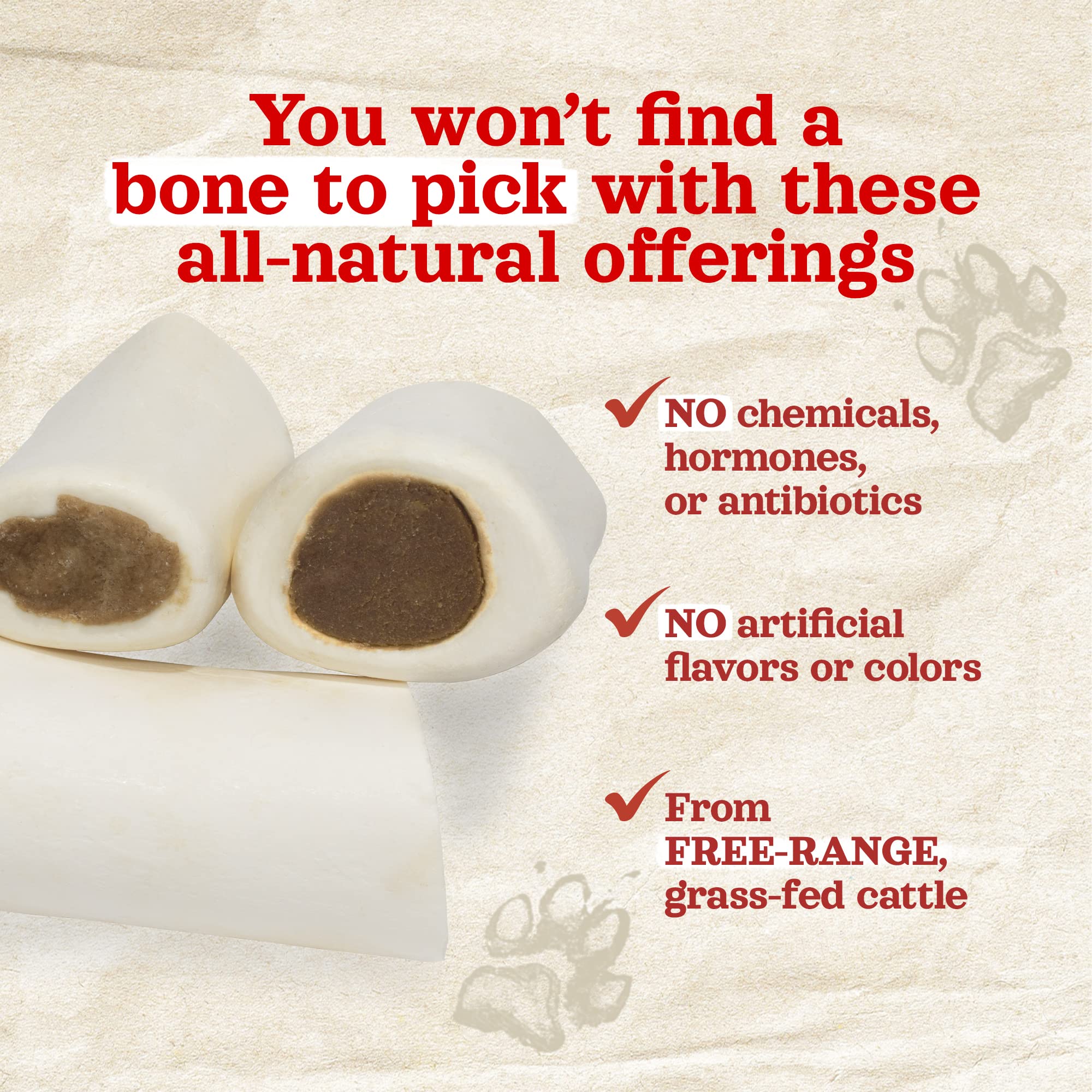 Natural Farm long chew time boosts focus during travel.