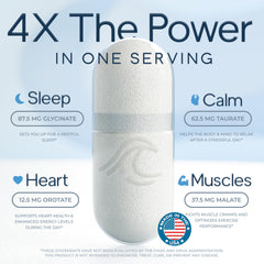 Natural Flow 4X Magnesium bottle back label details ingredients and no oxide or citrate.