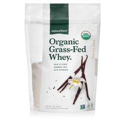 Natural Force Grass Fed Whey scoop for a protein-packed shake.