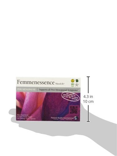 Natural Health International Femmenessence MacaLife multiple capsules ready for daily use.