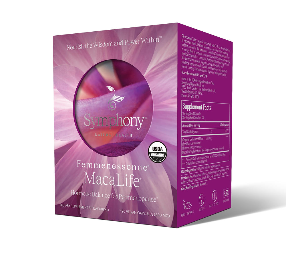 Natural Health International Femmenessence MacaLife USDA Organic label signals clean sourcing.