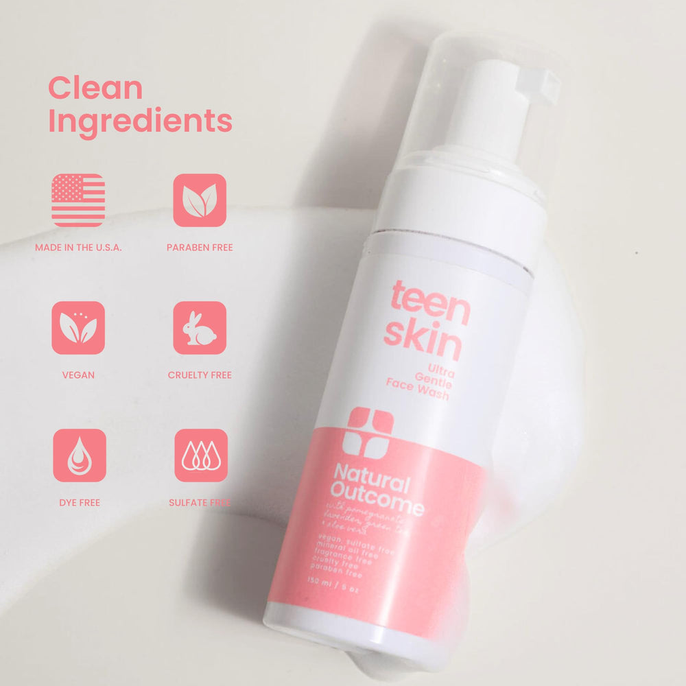 Foam rises on skin during rinse for quick, complete cleansing.