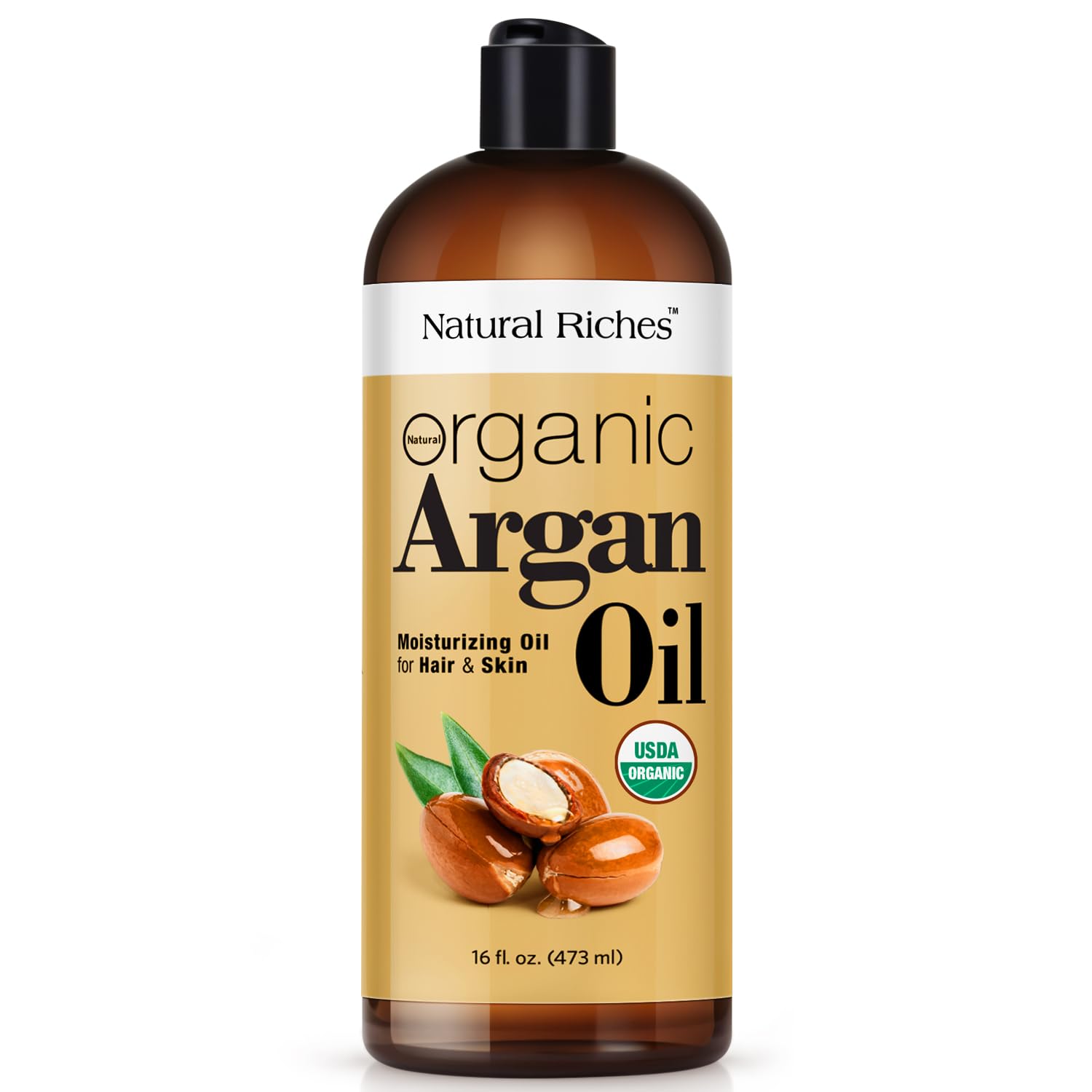 Natural Riches Argan Oil 16oz bottle for deep hydration