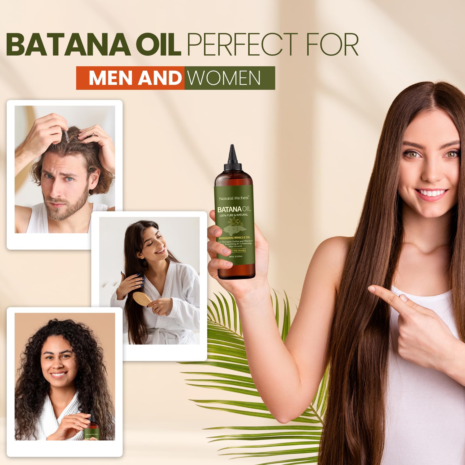 Natural Riches Batana Oil used as a skin moisturizer for a refreshed look.