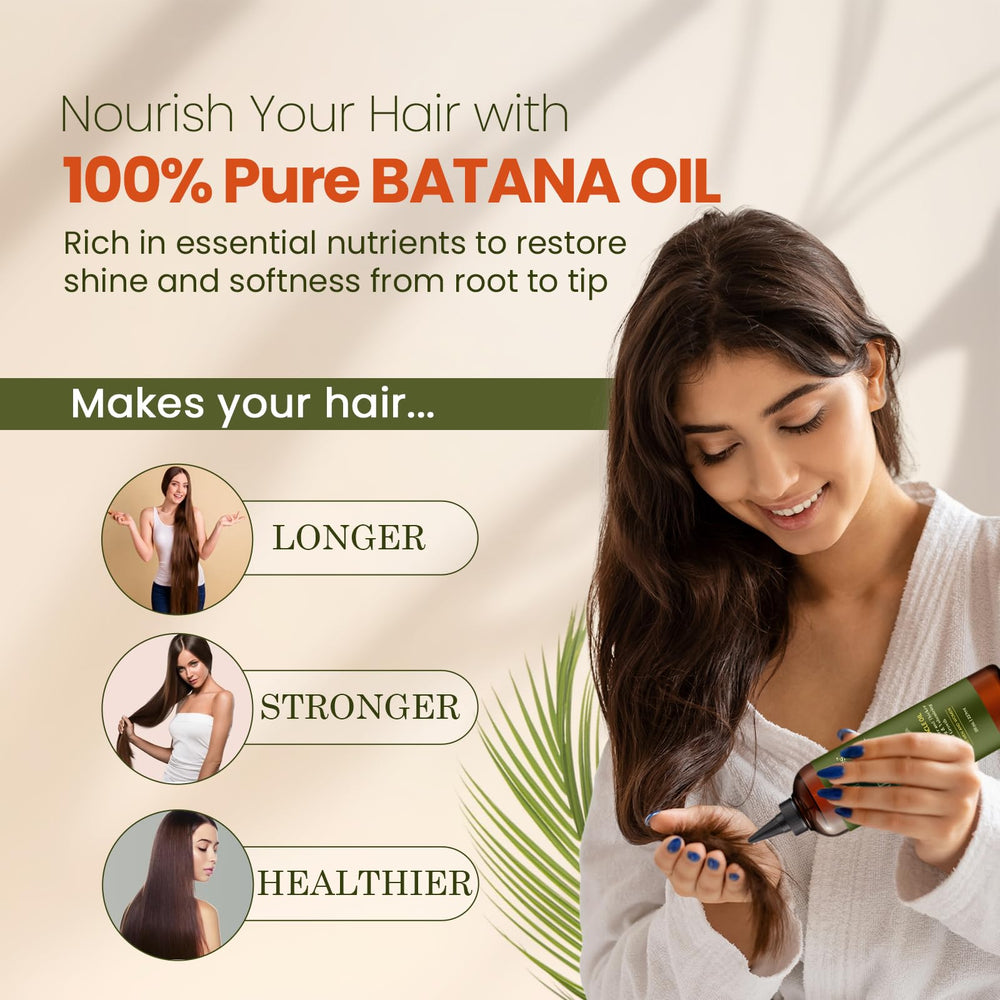 Close-up of natural Batana Oil texture suitable for leave-in styling.