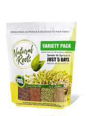 Natural Roots variety pack sprouting seeds for home sprouts