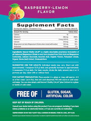 Natural Vitality CALM bottle showing magnesium and calcium support.
