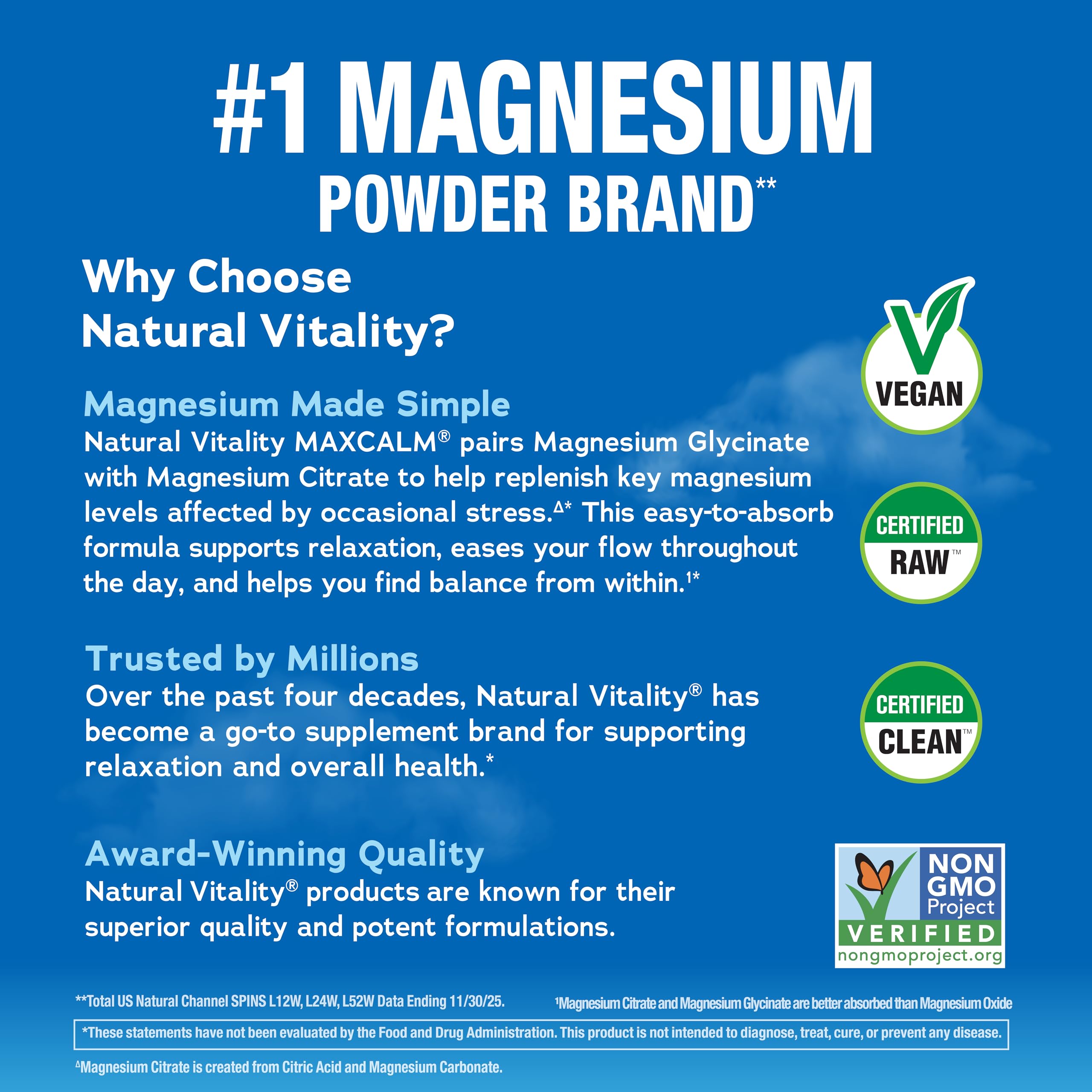 Natural Vitality CALM daily-use setup promotes a simple mindful routine