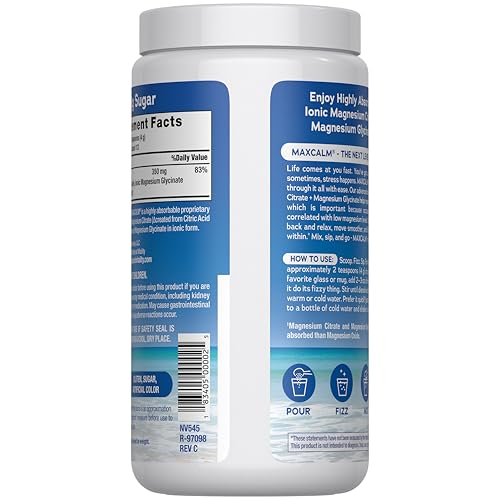 Natural Vitality CALM fizz in water for a refreshing calming beverage