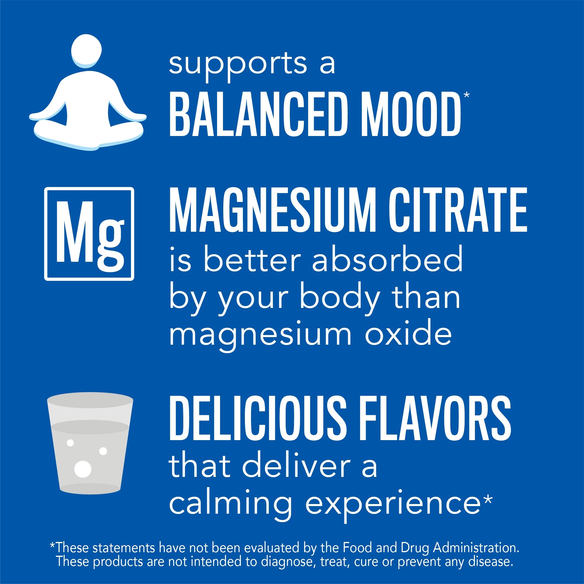 Natural Vitality CALM glass with ready beverage calm moment after work