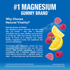Natural Vitality CALM ingredients label highlights vegan gluten-free formulation